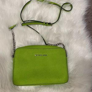 Beautiful lime green micheal Kors crossbody